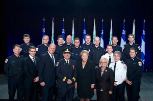 Pompiers honorés Lac-Mégantic