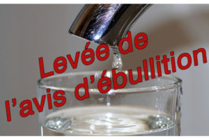Levée avis d'ébullition