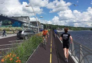 Quai après les travaux Crédit Ville de Saint-Georges...